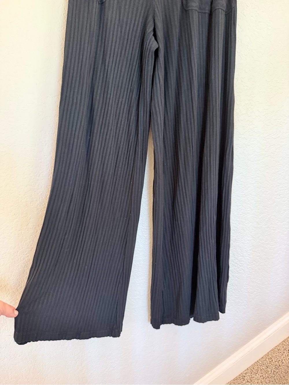 Free People Movement Blissed Out Wide Leg Pants - Black, Size Small - Picture 4 of 10